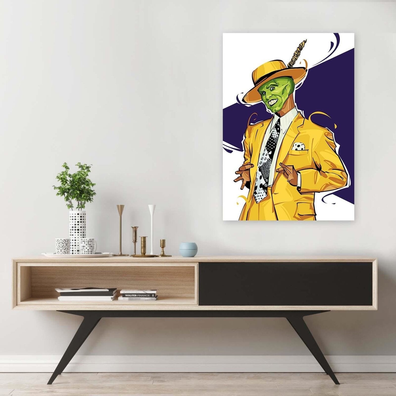 Tableau bois The Mask - 40 x 60 cm - 3