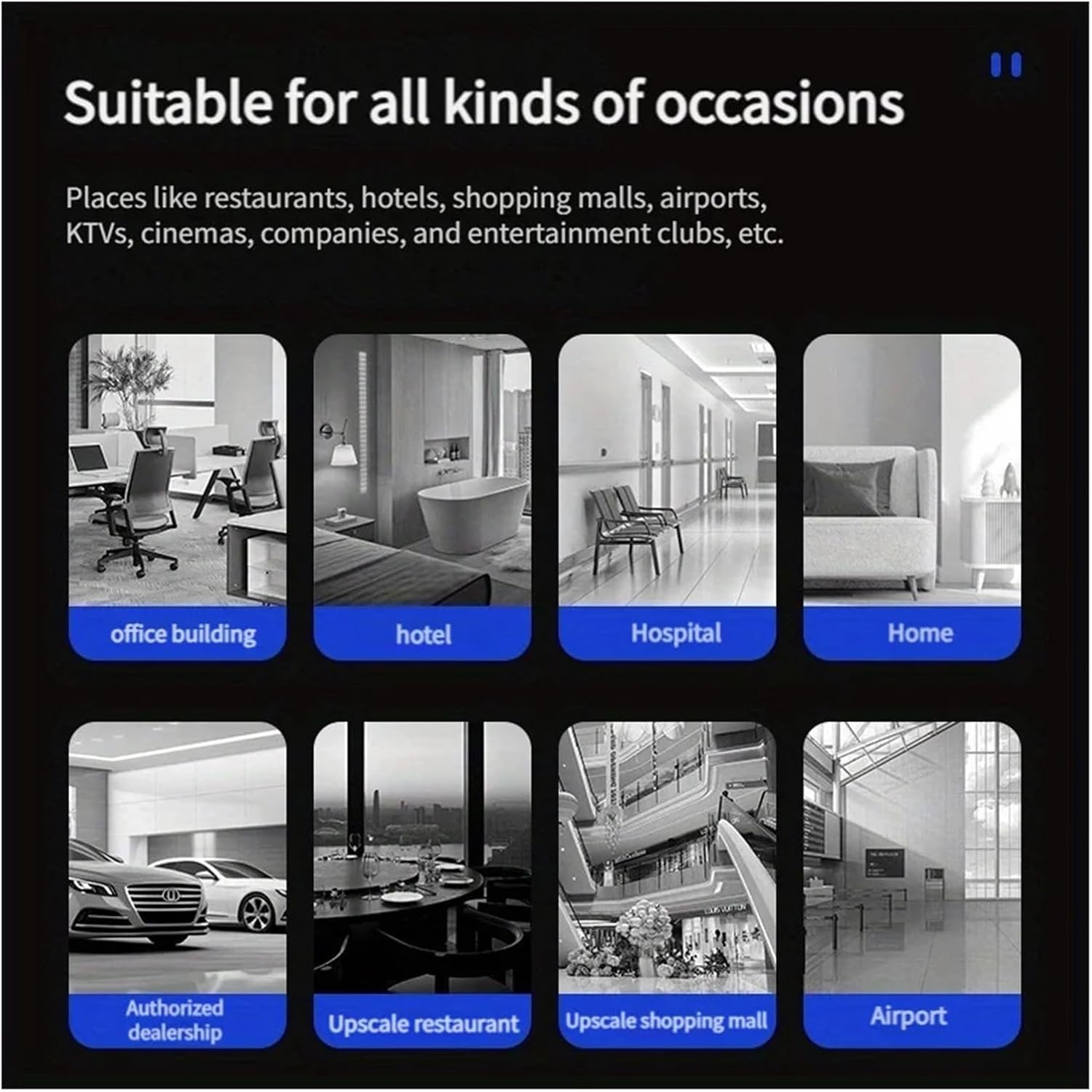 Sèche-mains À Capteurs Intelligents 1600w, Haute Puissance, Montage Mural, Sèche-mains Commercial Rapide, Adapté À Diverses Occasions,Noir - 7