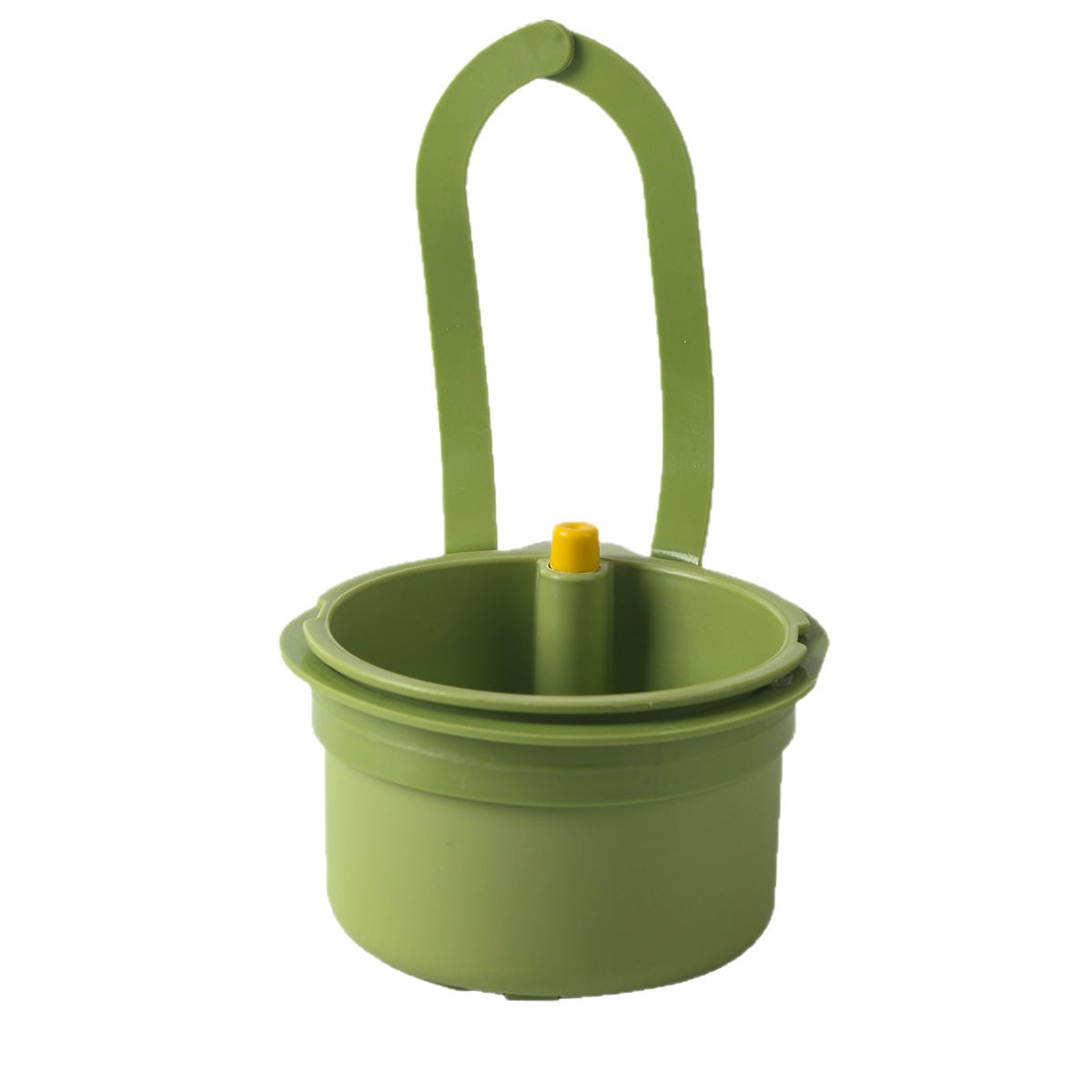Passoire D'évier Suspendue Avec Bouton Pression - Égouttoir Amovible Pour Cuisiner, Laver, Organiser | Vert, 20x14 Cm