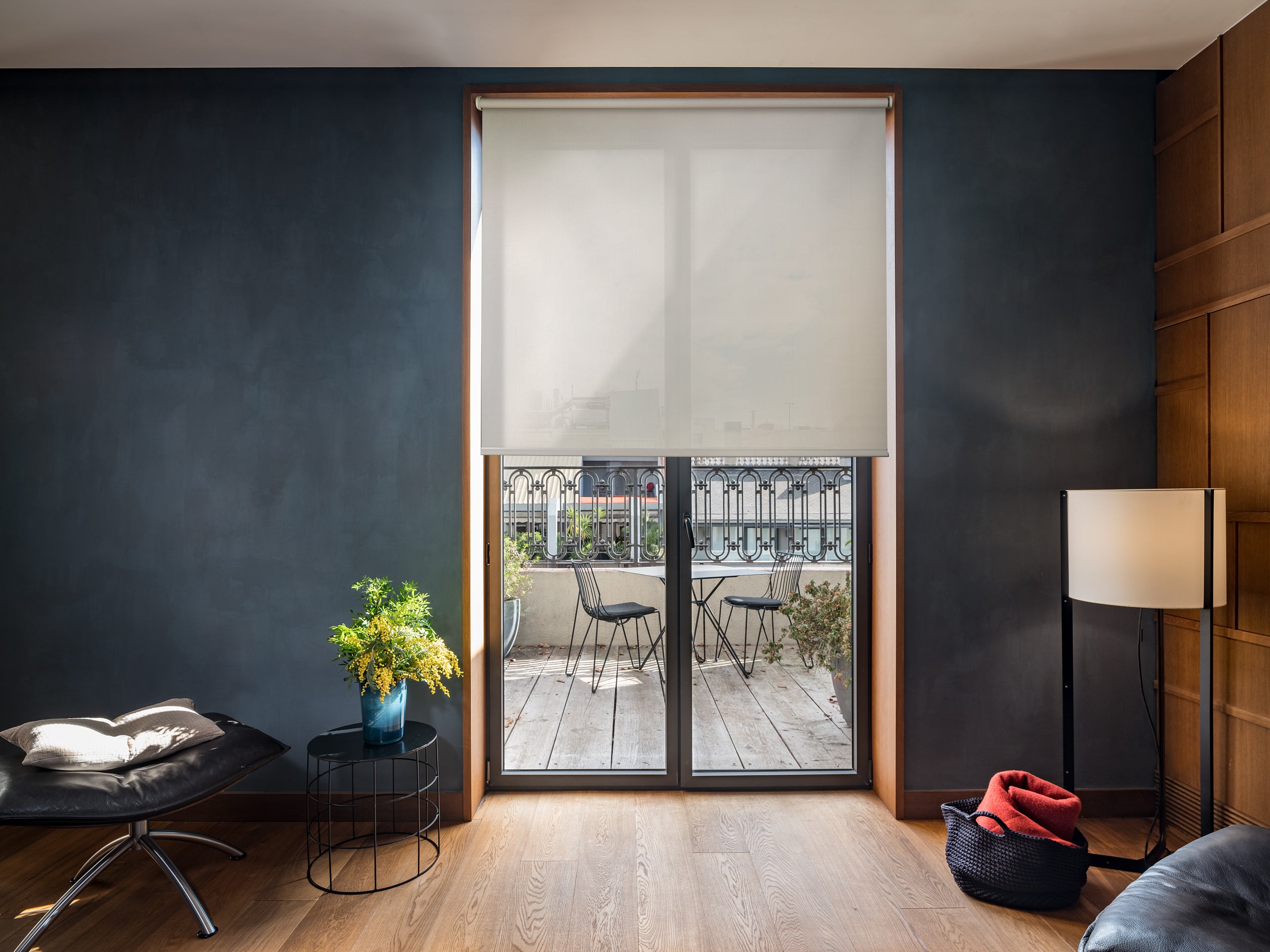 Easydeco - estor enrollable screen (beige, 85_x_250_cm) | tamaño tela 81 x 250 cm