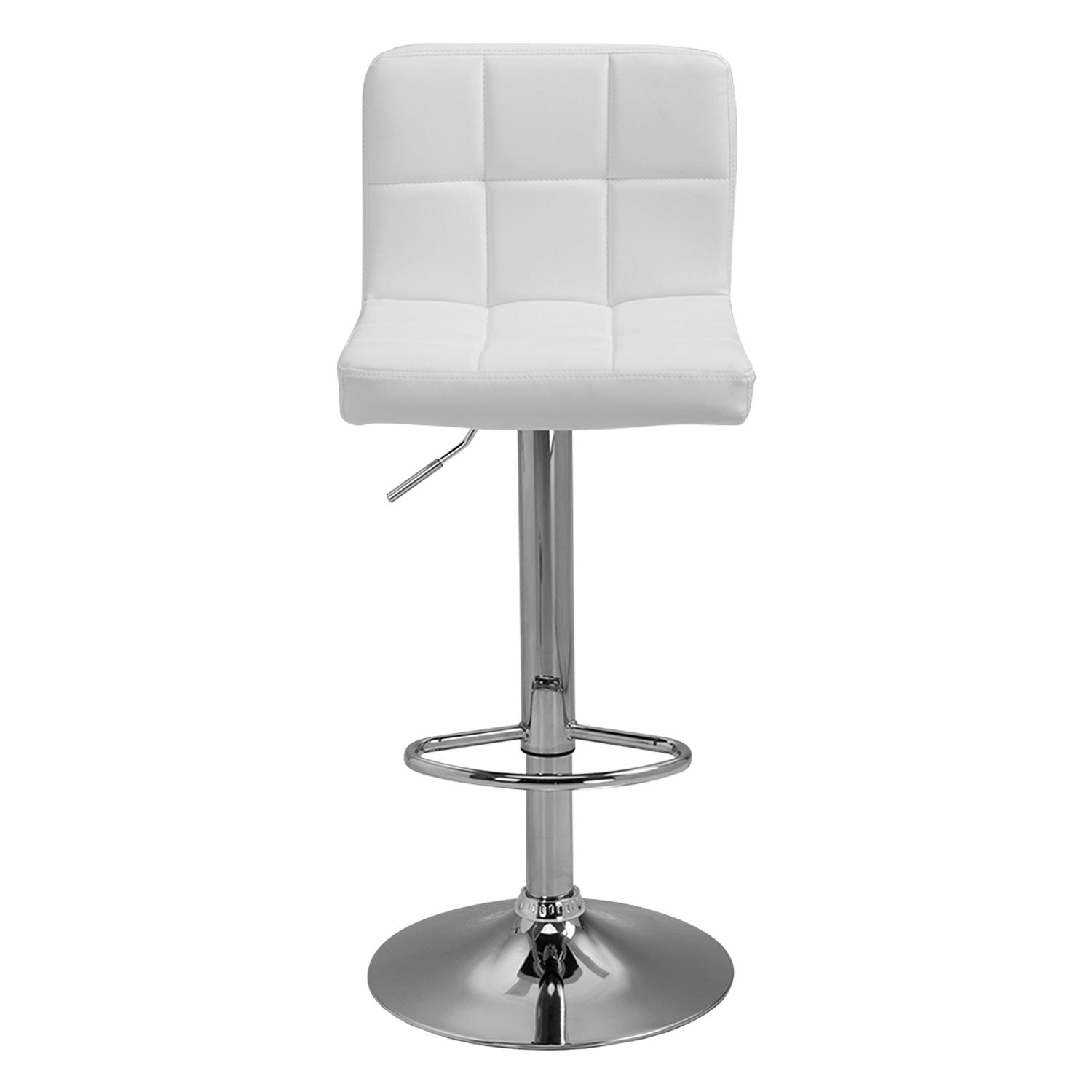 Lot de 2 tabourets de bar blanc MIKE - 8