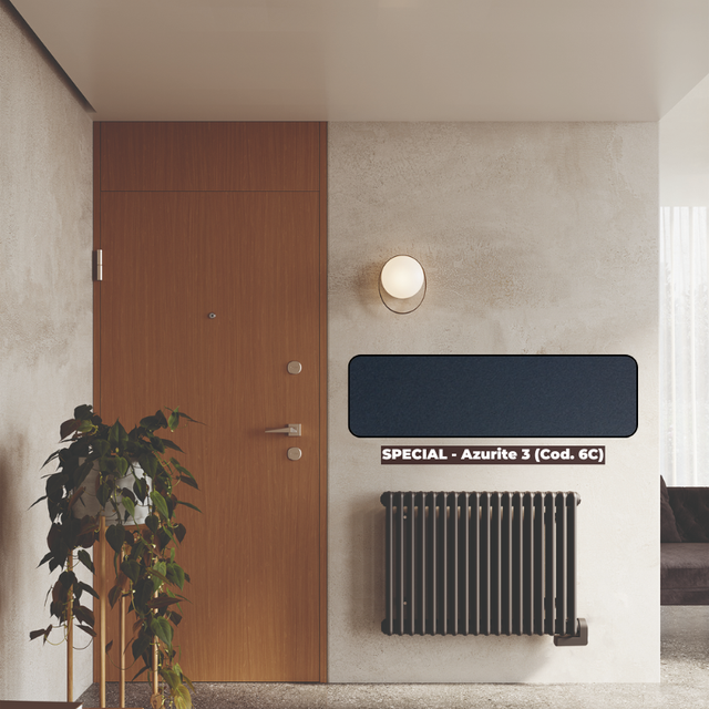 Radiateur decoratif électrique TESI ALLEGE 1000W azurite 3 - IRSAP - RT30600156CA4FRN