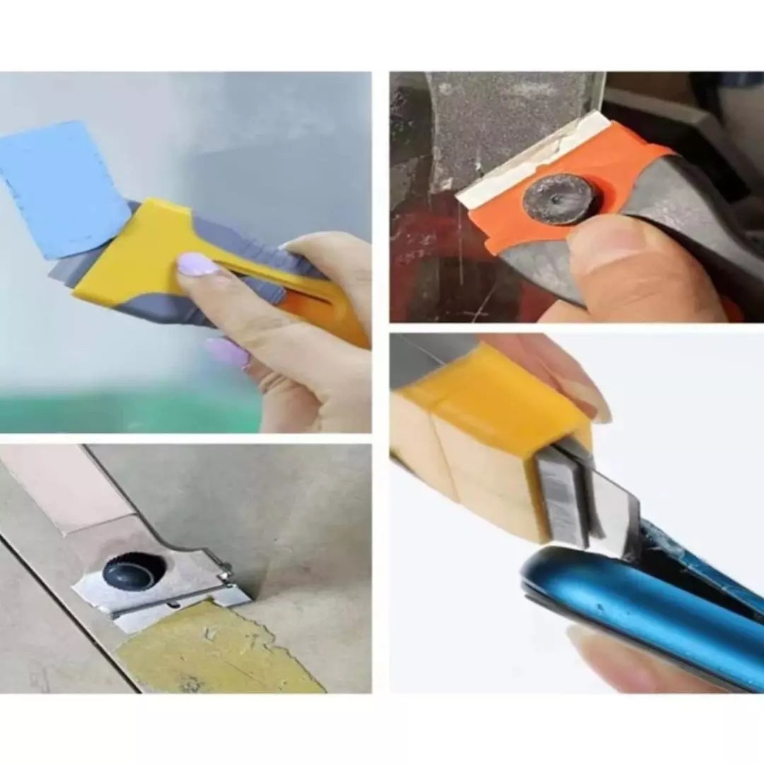 Grattoirs en plastique, grattoir à peinture multi-usages, grattoir pour plaques de cuisson, mastic et peinture - 5