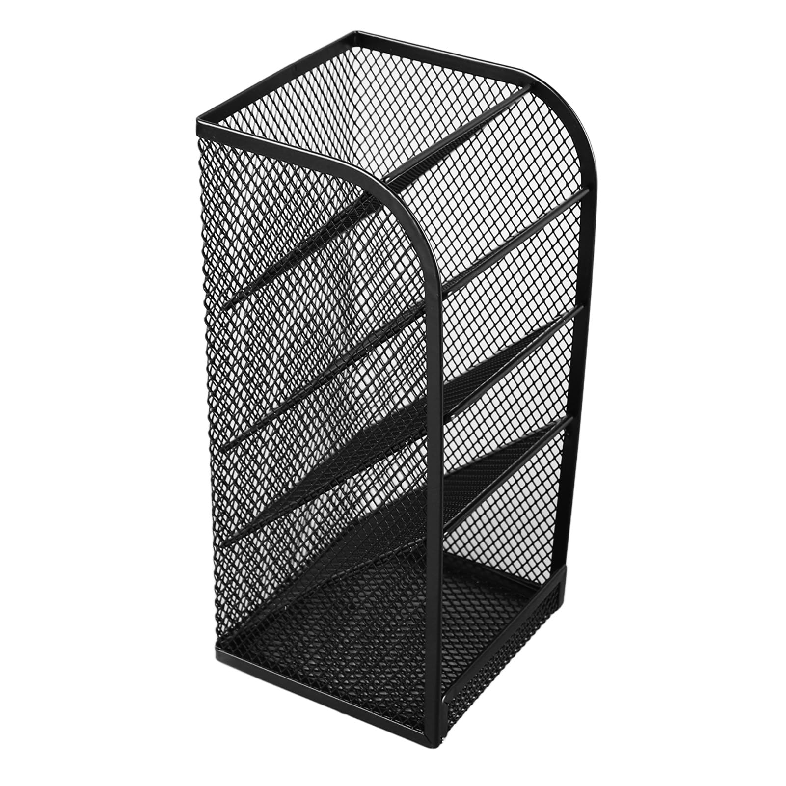 Portapenne Da Scrivania Multifunzione: Cestino Portadebris Compatto, Design Ritagliato. Altezza 10 Cm, Perfetto Per Penne E Biglietti Da Visita.