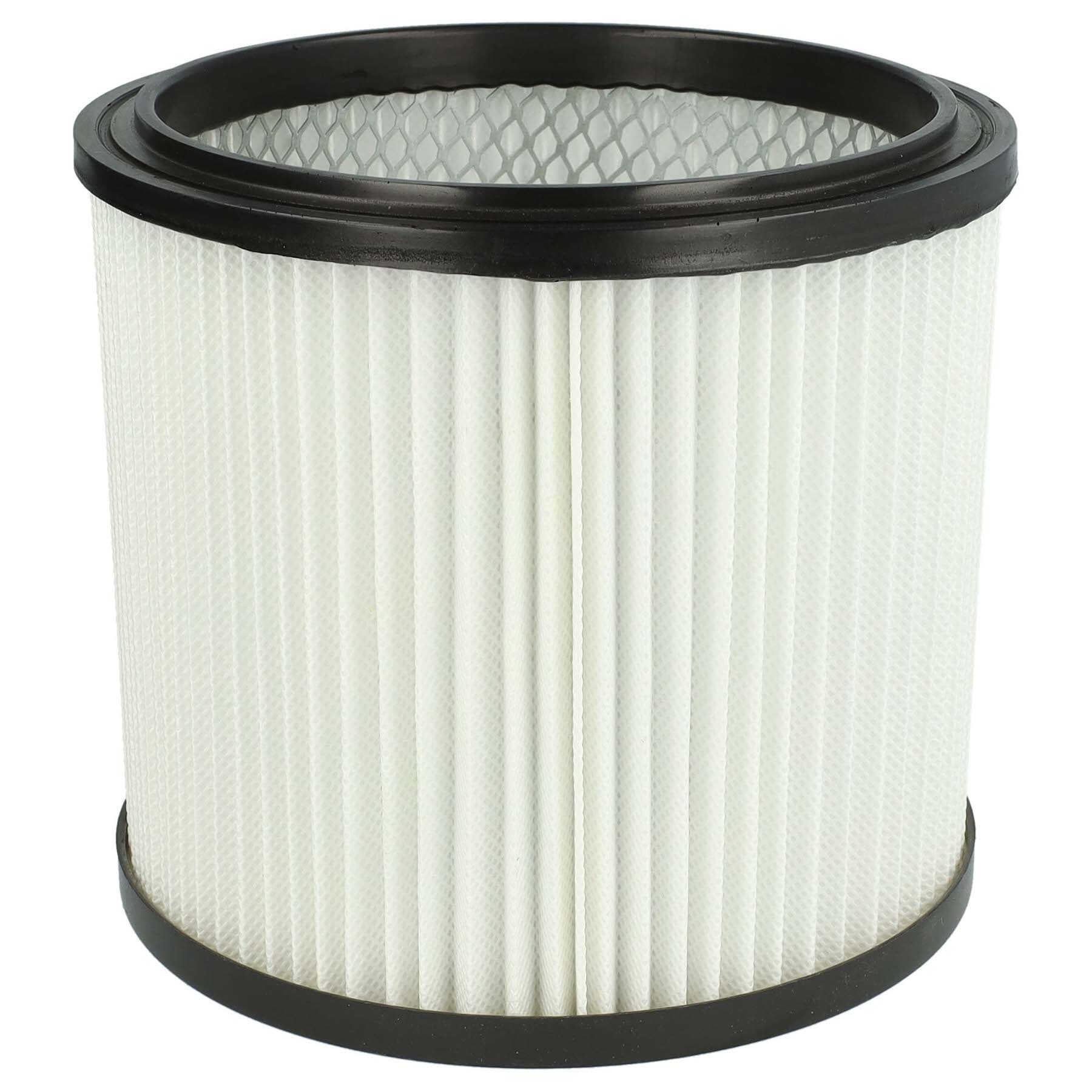 vhbw 1x filtre plissé compatible avec Hecht 8212, 8314, 8314Z aspirateur - noir / blanc - 7