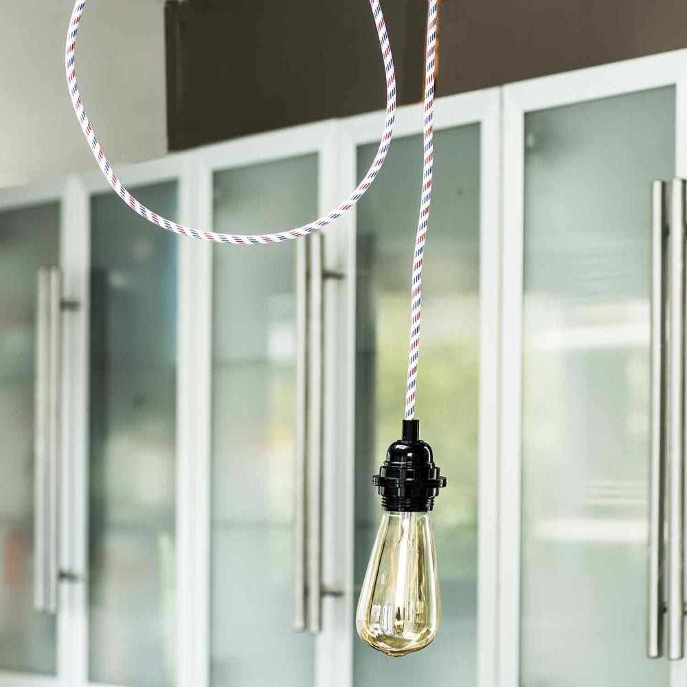 Suspension Hang luminaire 1 corde - Coton édition limitée Bastille - 2