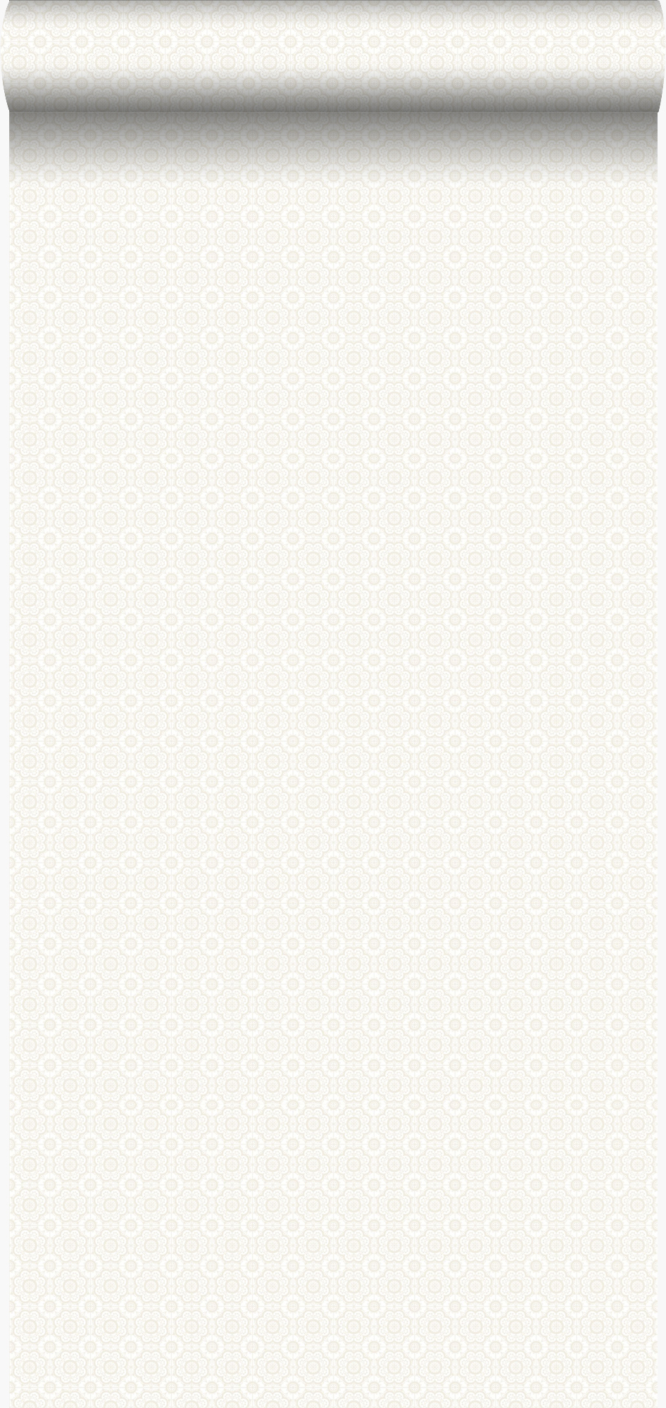 Papel pintado encaje plata - 53 cm x 10,05 m - origin wallcoverings