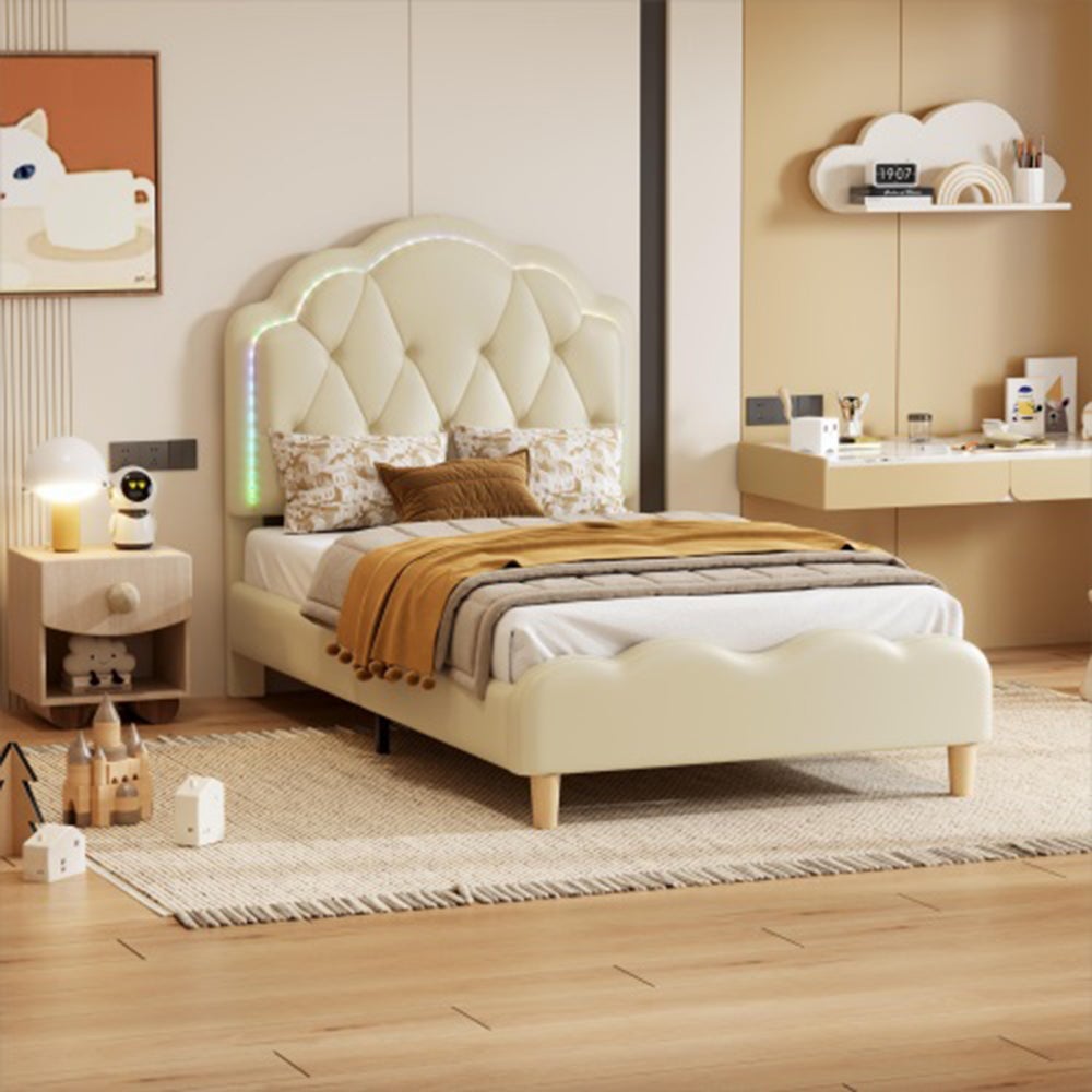 Sweiko Canapé-lit 90 * 200 Cm, Small Sofa Lit De Jour Avec Décoration Boutonnée, Canapé Simple Et élégant (sans Matelas) (Grau