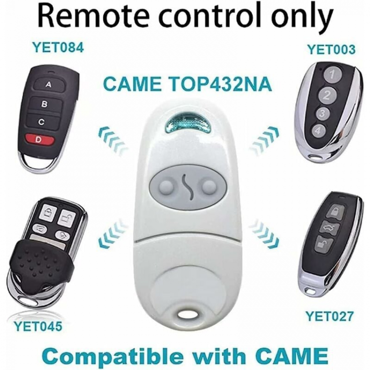 1pcs Télécommande TOP432NA telecommande motorisation porte de garage telecommande universelle bip portail universelle - 2