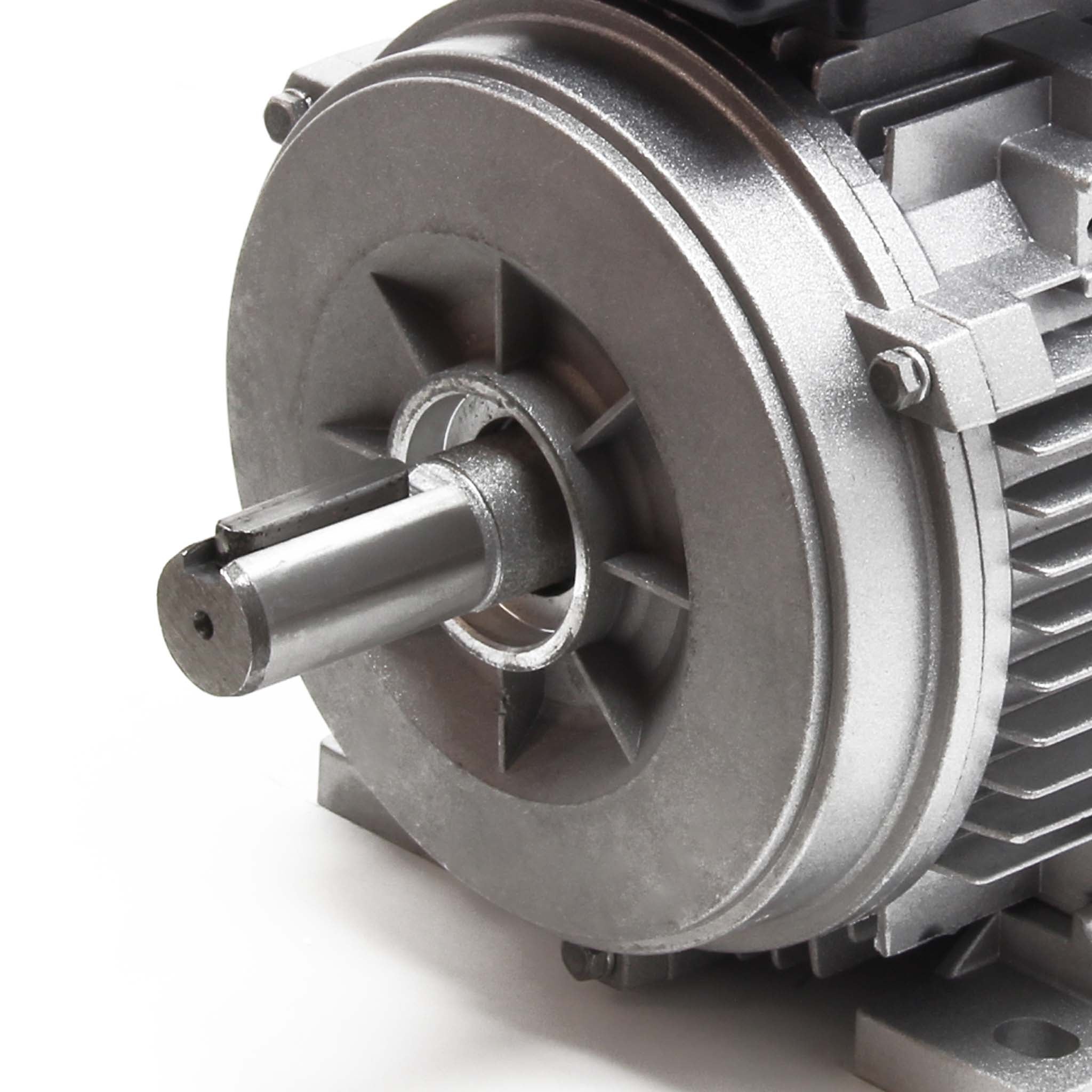 Motore elettrico monofase a 2 poli 230V 2,2kW (3CV) con condensatore di avviamento 2850 giri/min e avvolgimento in alluminio - 6