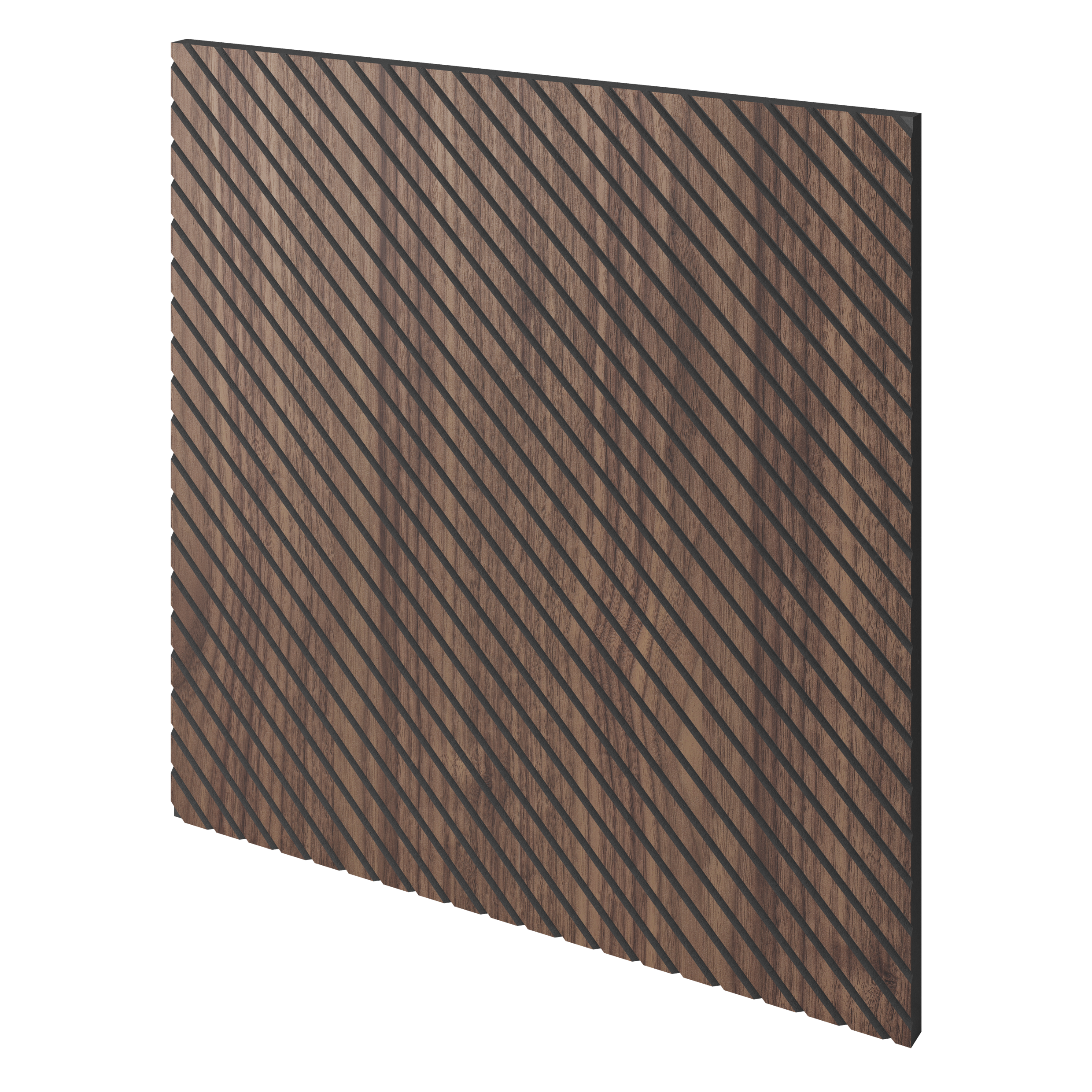 Panel frezowany fornir orzech amerykański LAMELE3D - Brekka