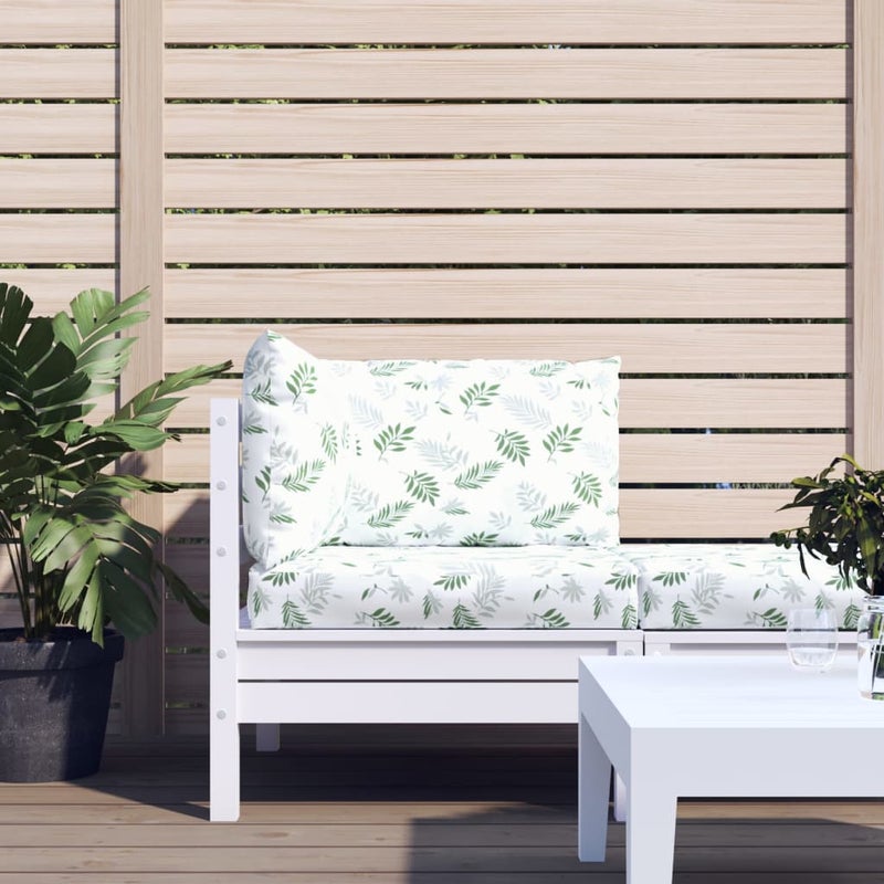 Poduszki na palety, 3 szt., wzór w liście, tkanina Oxford vidaXL