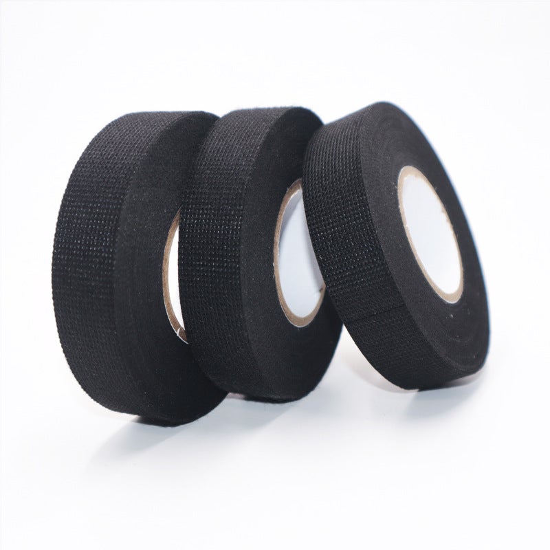 Lot De 4 Rubans Adhésifs Noirs Pour Câbles - 19mm X 15m - Résistant à La Chaleur - Neuf