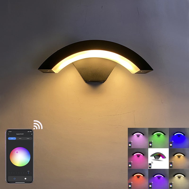 Inteligentna lampa ścienna LED, 9 W, RGB, zmiana kolorów, sterowanie za pomocą aplikacji, kompatybilna z Alexa