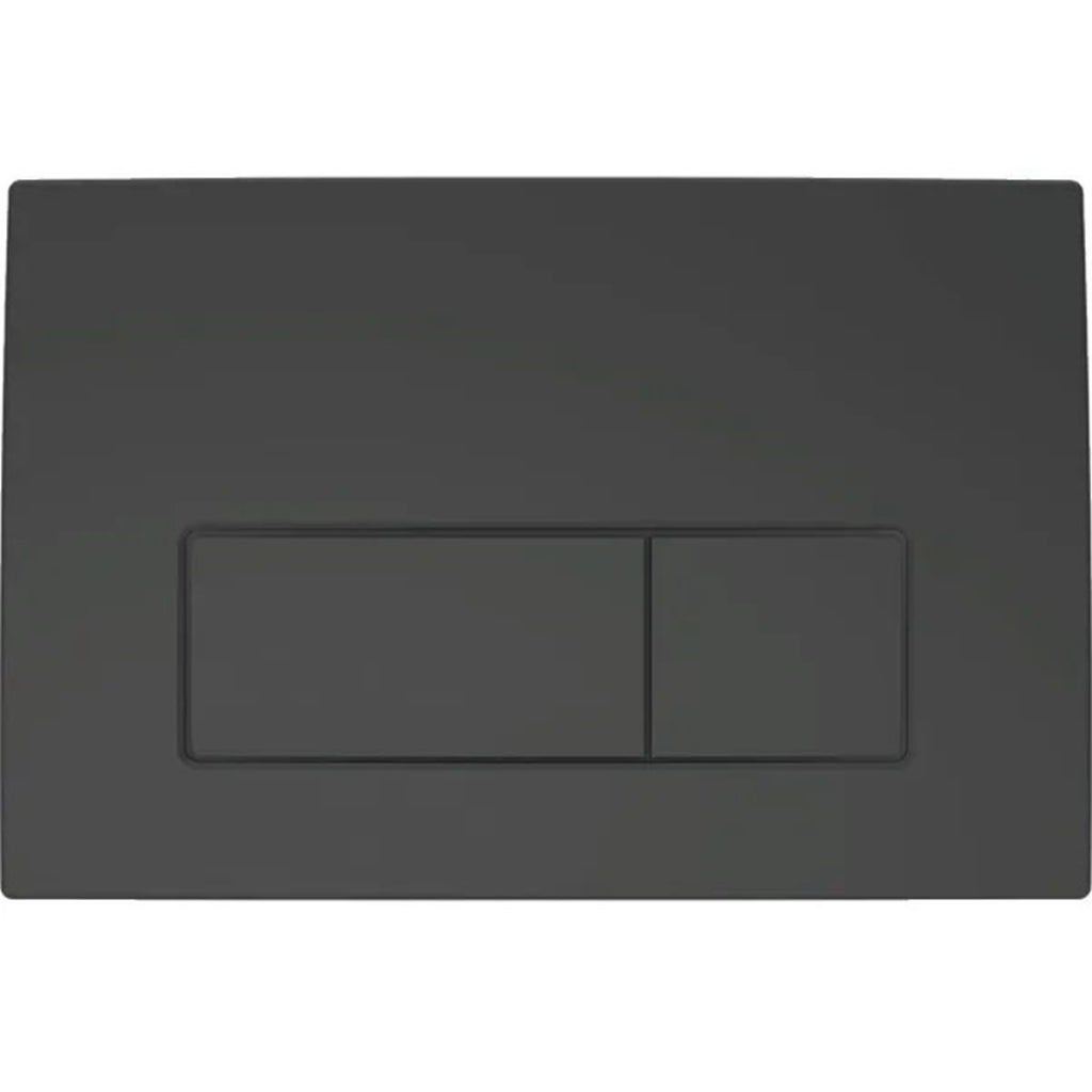 Bâti-support GEBERIT Duofix pack réservoir encastrable et plaque DELTA 50 Noir Brillant avec WC suspendu ROUND SMART Blanc abattant fin par KP - 4