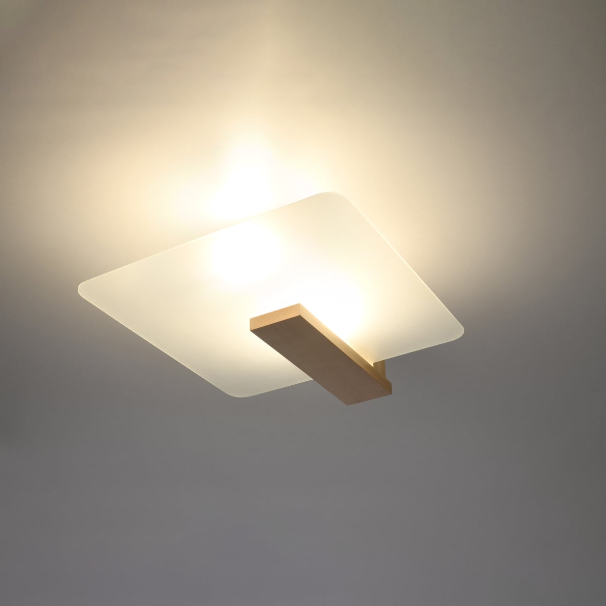 Plafon NAPPO naturlane drewno LED 3000K - 40x14x47.5cm Sollux
