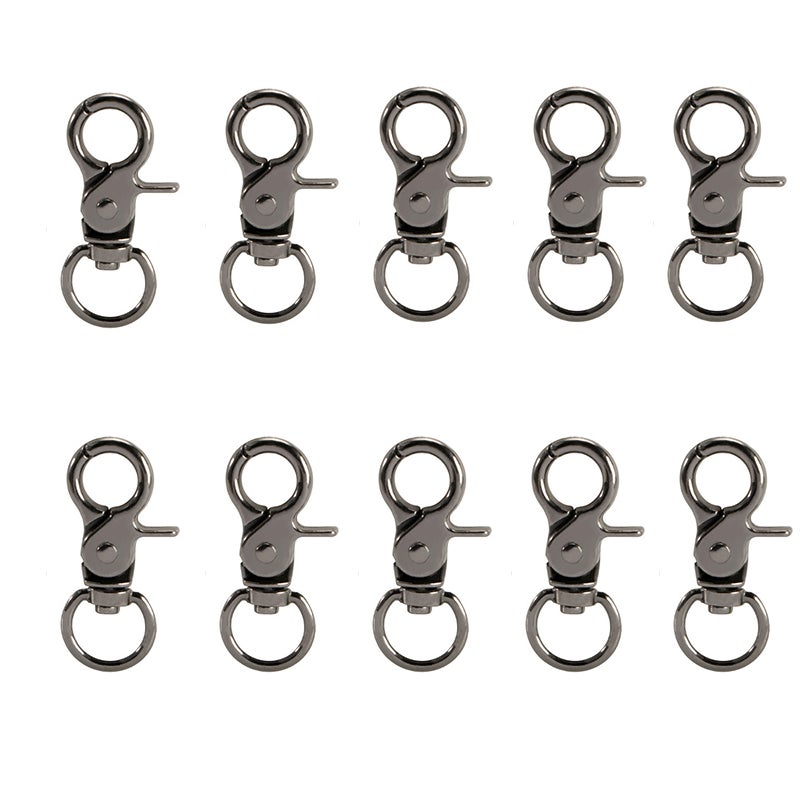 12 Fermoirs Mousqueton Double Extrémité Or Argent Noir Or Rose - Extension Bijoux Colliers Bracelets
