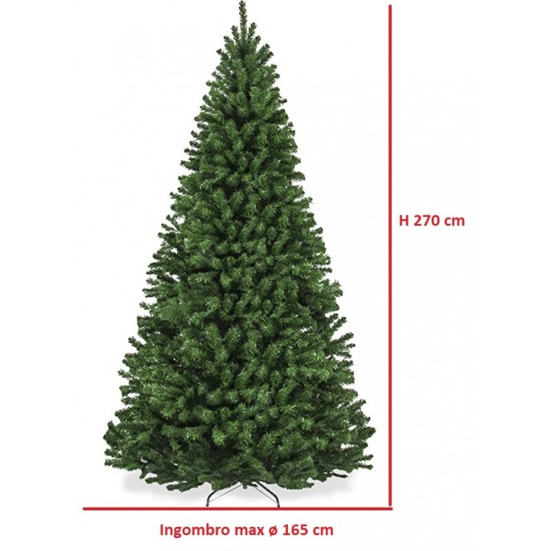 Árbol de Navidad Verde 270 cm – Súper Frondoso y Realista, Efecto Natural – 180/210/230/270 cm - 2