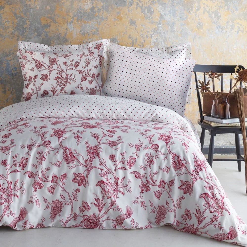 Pościel satyna bawełniana 220x200 Luxury Rose Blanc - Darymex