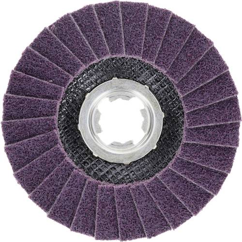 Bosch Accessories 1 X EXPERT N475 SCM X-LOCK Disco abrasivo a ventaglio (per la finitura di superfici metalliche, Ø 125 mm, medio, accessorio smerigl