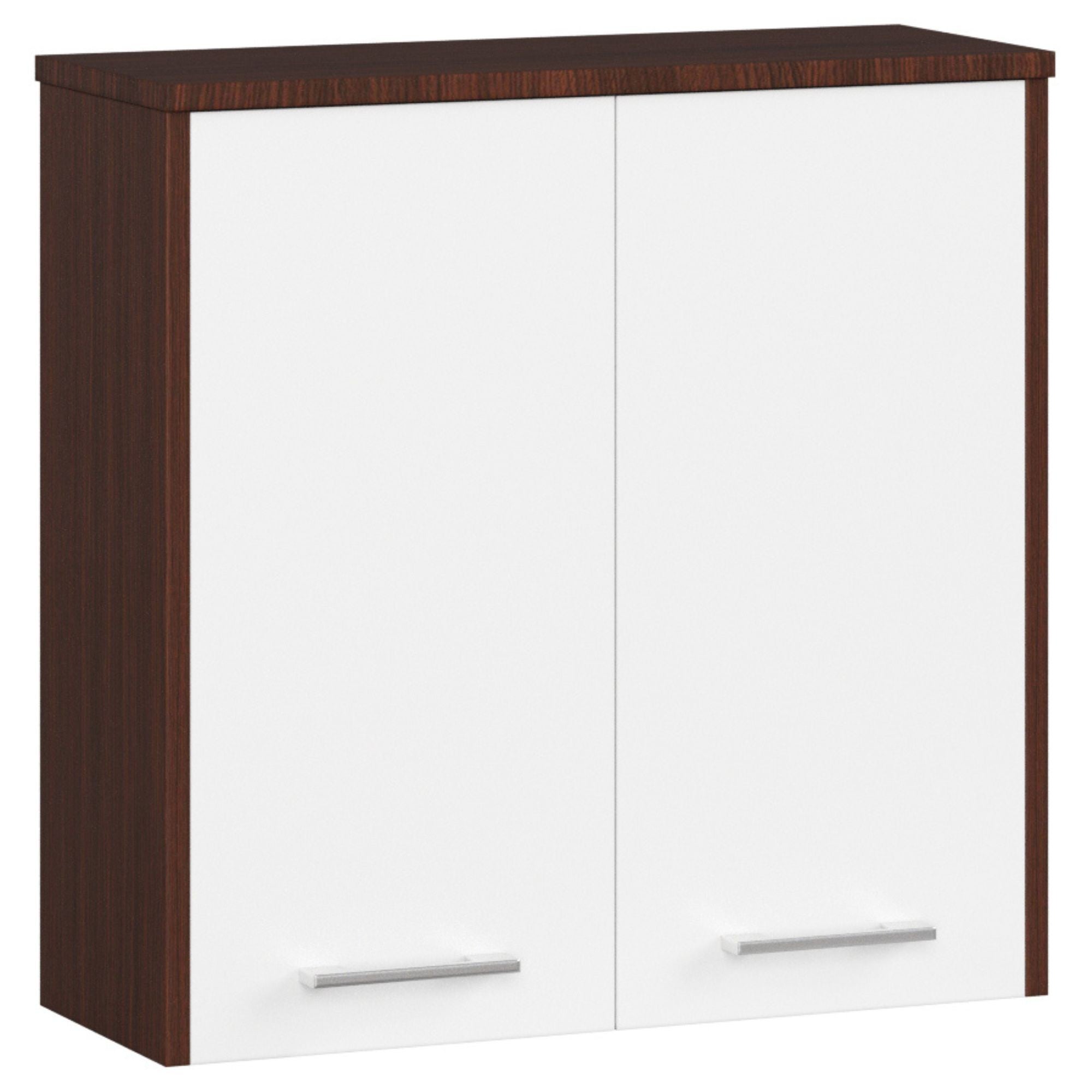 Armadietto Da Bagno Sospeso SoBuy – 60x30x60 Cm, 2 Ante, 2 Ripiani, Colore Legno, Facile Montaggio
