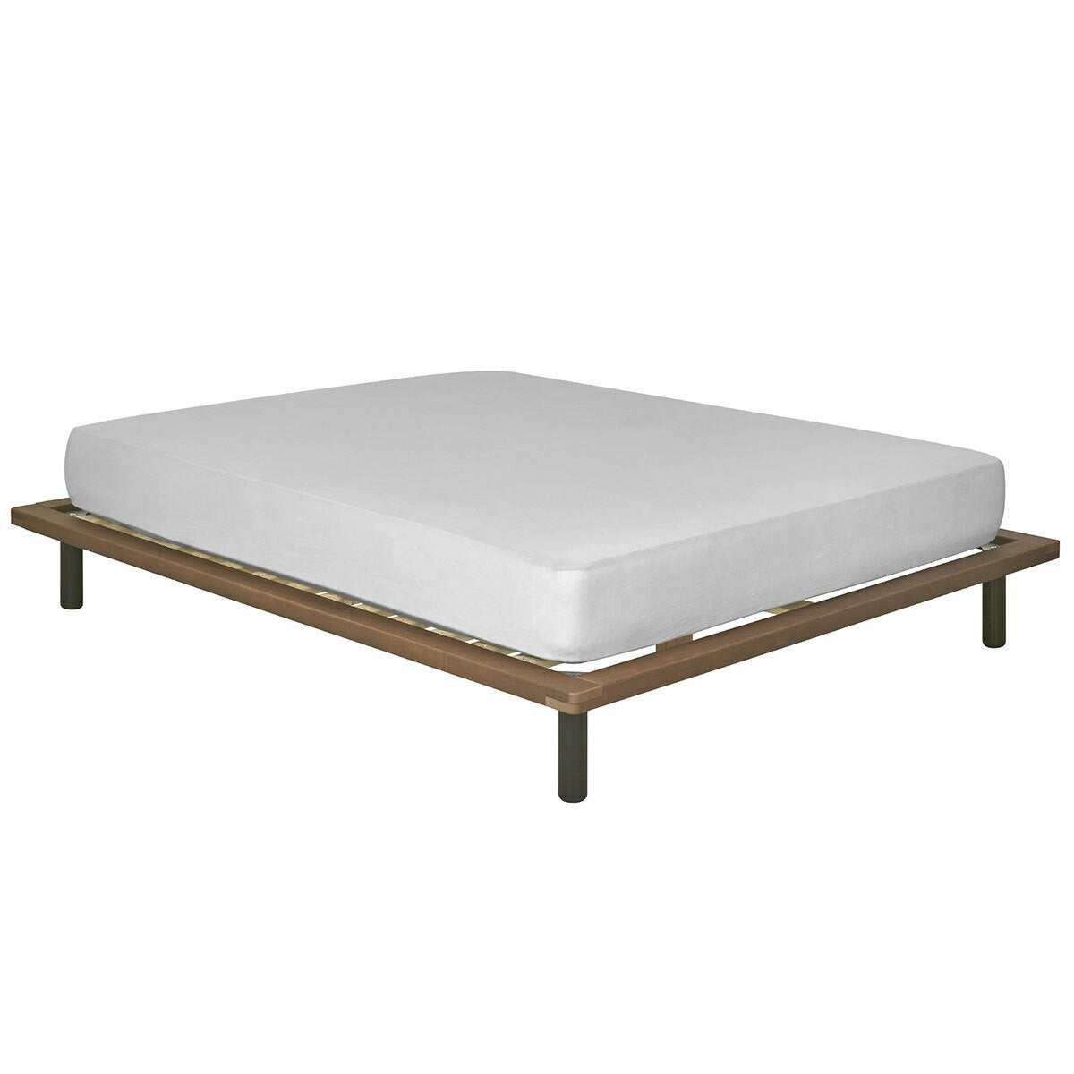 Pack lit avec matelas Maki Hêtre 140x200 cm | Leroy Merlin