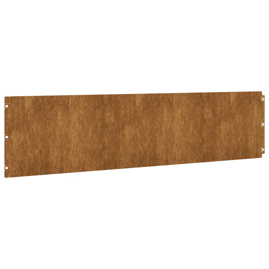 Bordures de pelouse 10 pcs 25x103 cm acier corten flexible - 7