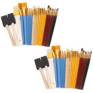 NEUF Pinceau de peinture aquarelle gouache brosse en nylon lot de 6