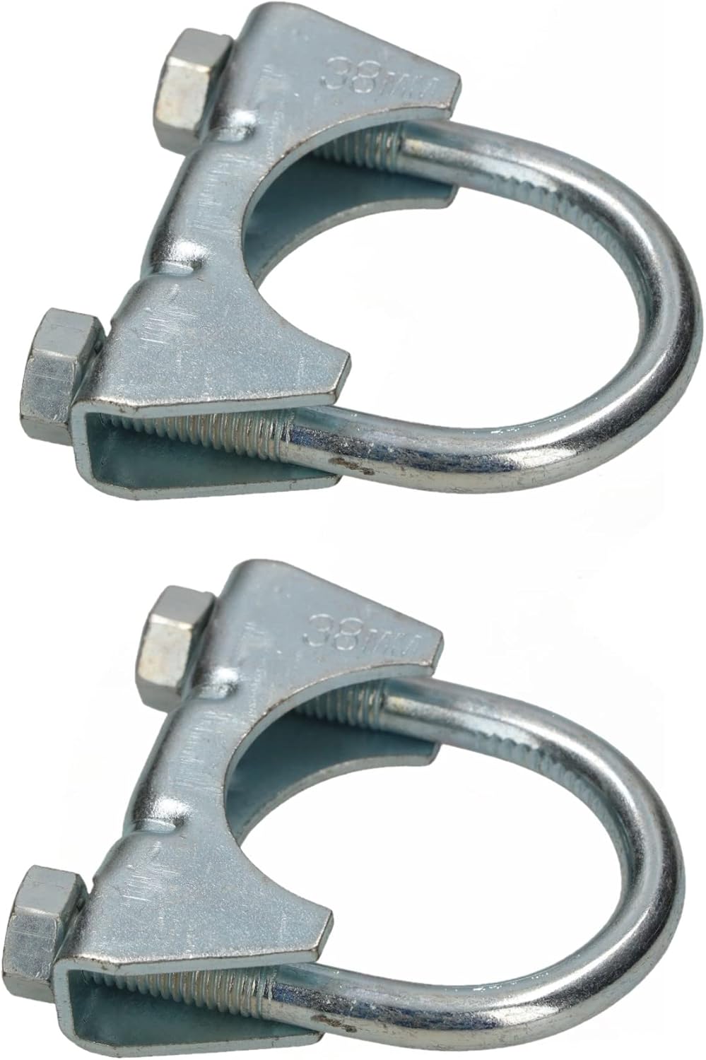 Lot de 2 colliers de serrage pour tuyau d'échappement - 38 mm - Pour ...