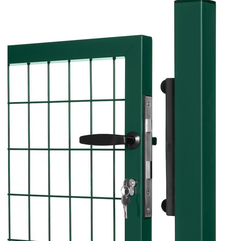 Portillon grillagé en acier galvanisé maille 100 x 50 L 1m20 x 2m00 Vert - 2