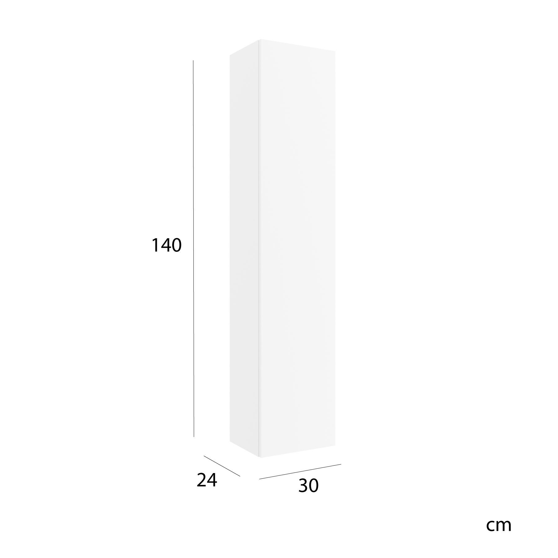 Colonne de salle de bain BEQUIA 140cm Blanc mat - 2