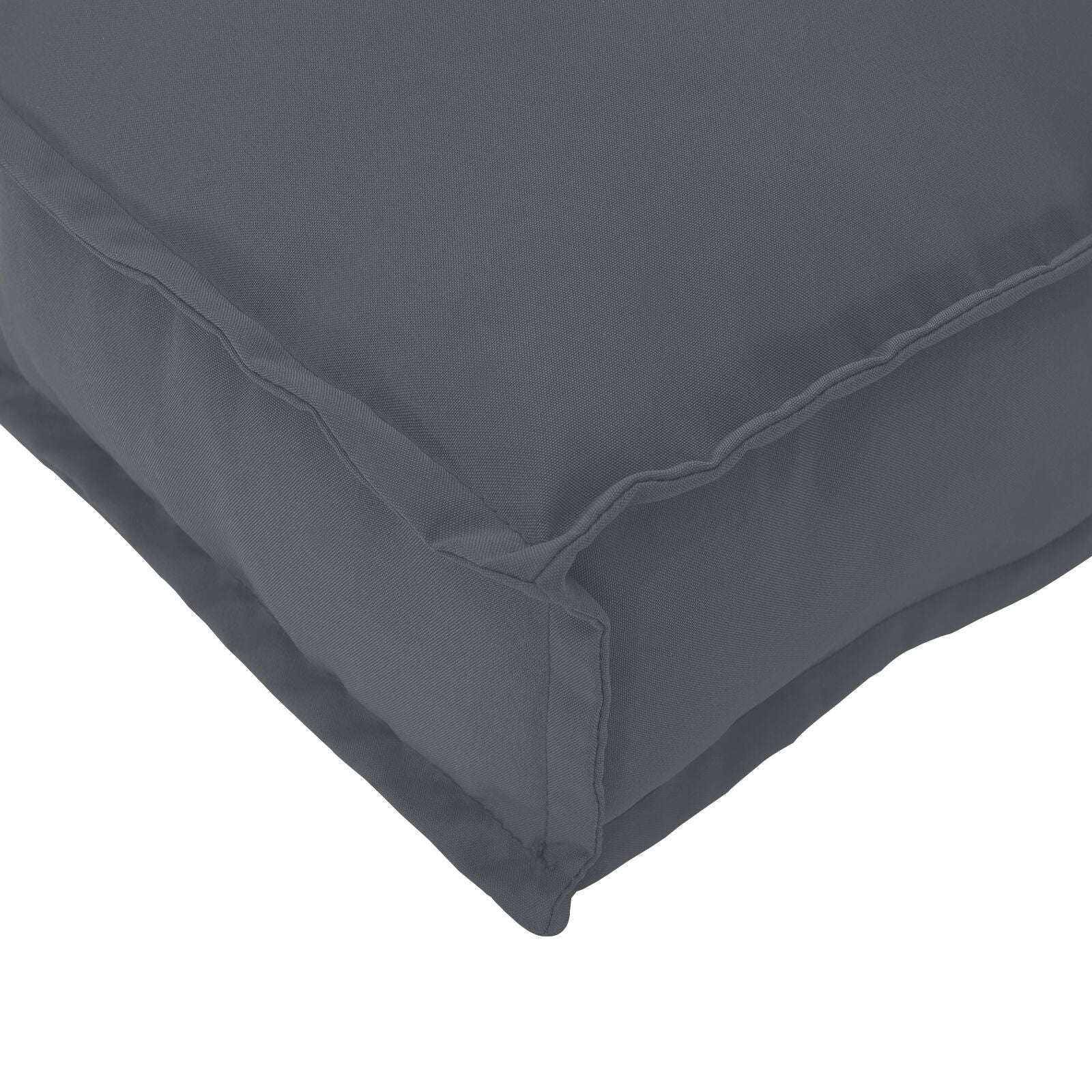Cuscino Antracite 70 x 70 x 12 cm Tessuto Oxford vidaXL - 8