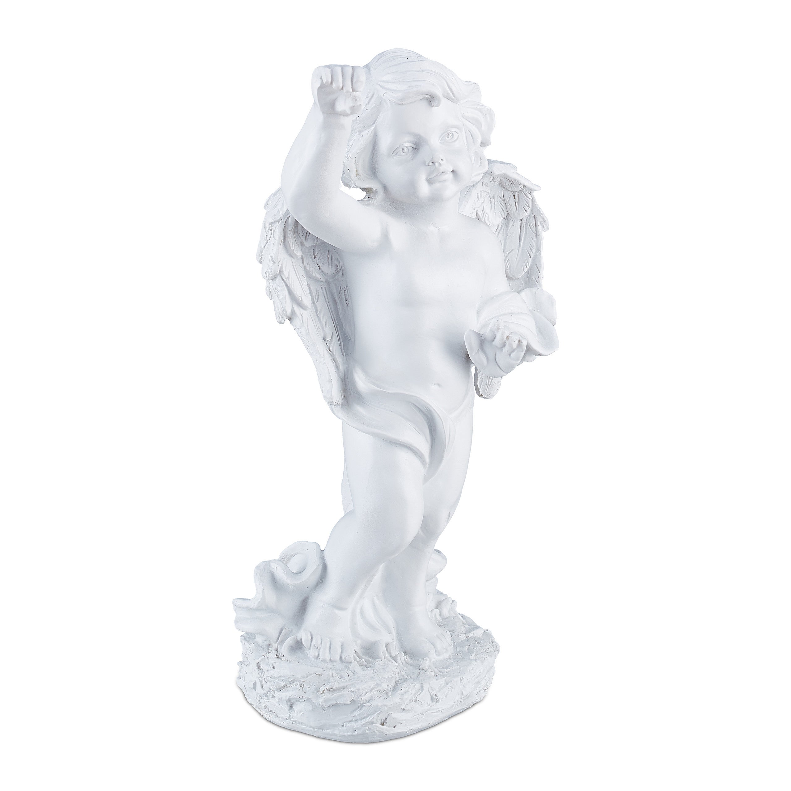 Grande Statue Ange De Jardin Palazzo INT – Résine Art Nouveau – 60cm – Multicolore