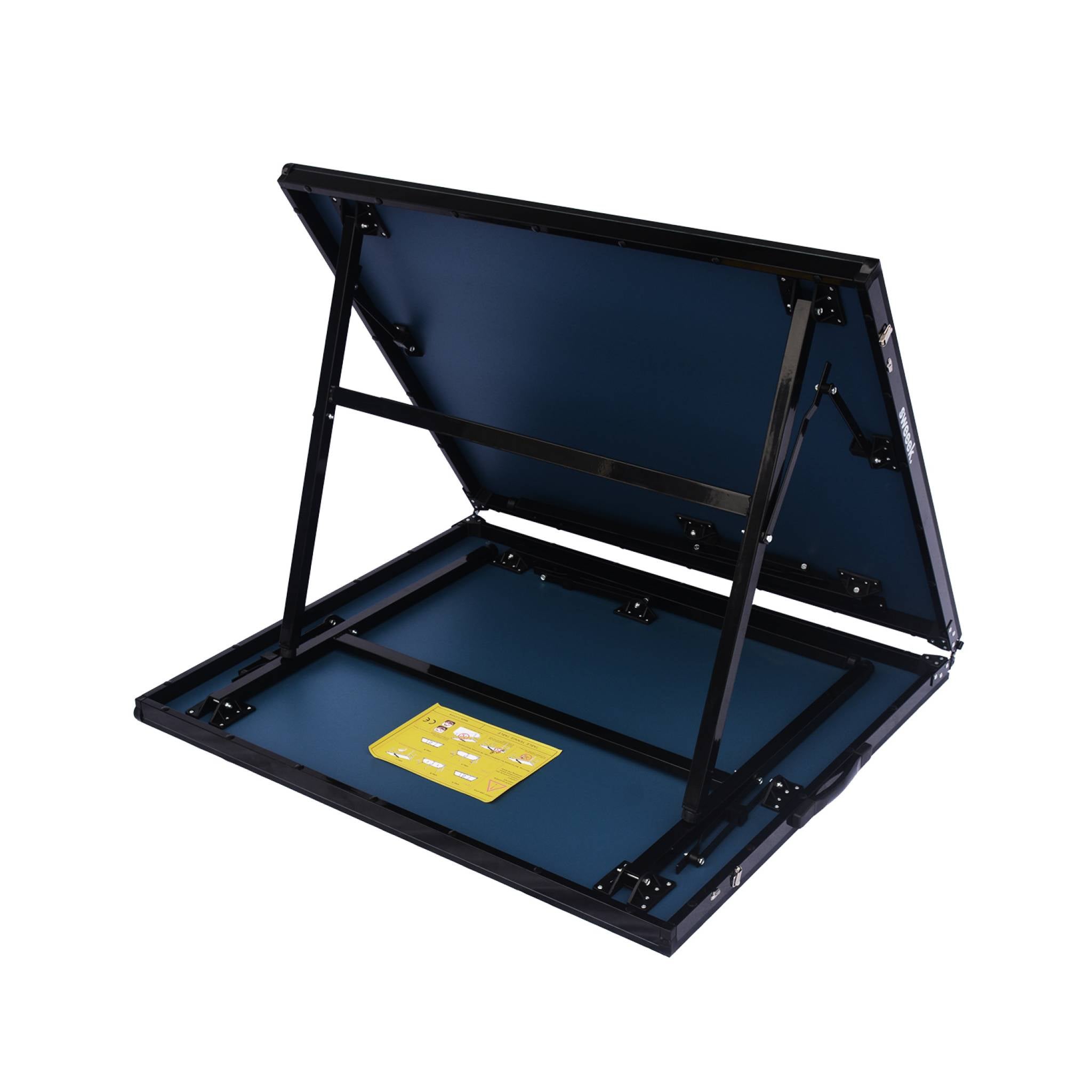 Table de ping pong d'intérieur médium. noir. avec 2 raquettes et 3 balles TABLE DE PING PONG MEDIUM PLIABLE - 5