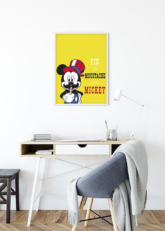 Poster d'art de Komar - Disney Mickey Mouse Moustache - Taille: 50 x 70 cm - 7