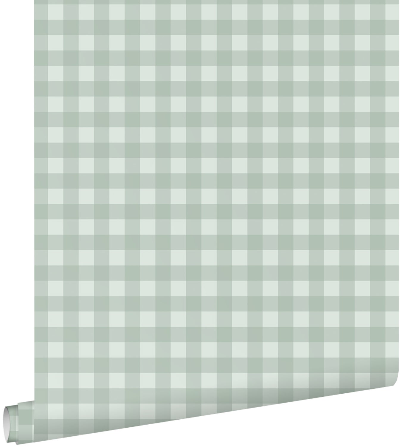 Tapeta motyw kratki zielonym - 50 x 900 cm - ESTAHOME