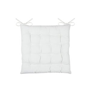 Galette De Chaise Stof 38x38 Cm - 100% Polyester, Modèle Nelson Rouge, Déco Maison