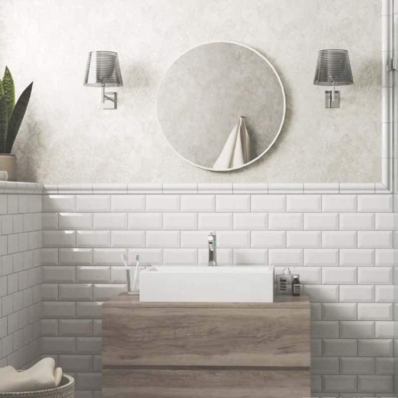 Carrelage métro blanc 7,5 x 15 cm Metro White 0,5 m² | Leroy Merlin