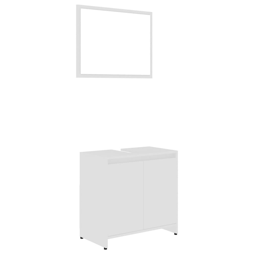 Maison Exclusive - Set Mobili da Bagno 4 pz Bianco in Truciolato - 4