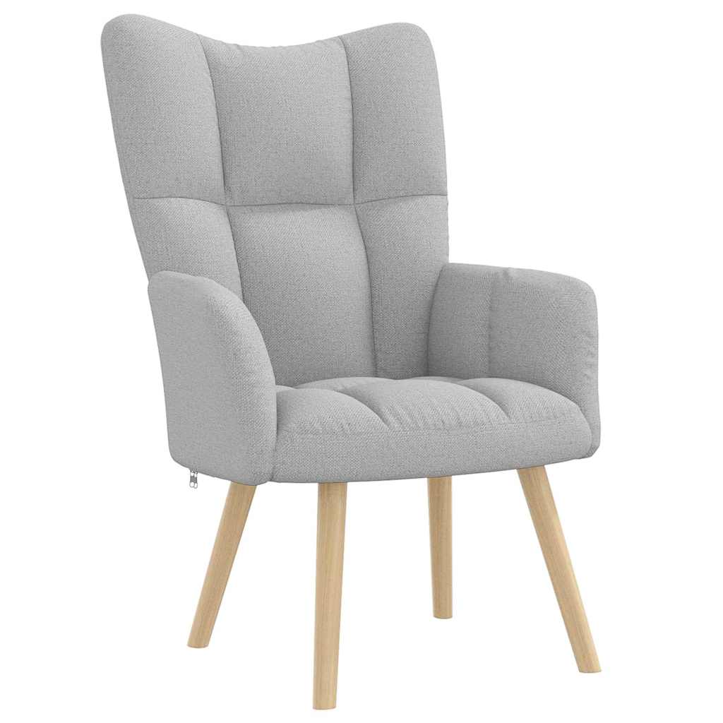 Fotel relaksacyjny Cloud Grey Fabric vidaXL