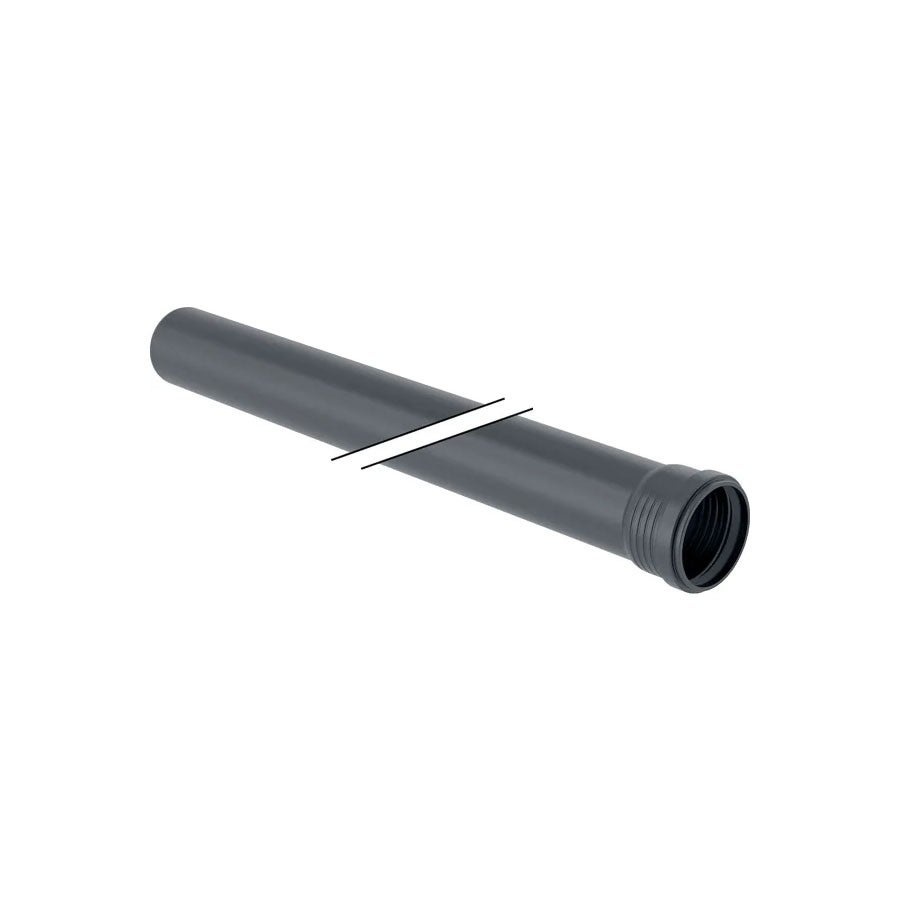 Geberit Tubo GTEM Silent-PP Per Scarico, ø75 Mm, Lunghezza 1000 Mm, A Tre Strati, Per Isolamento Acustico, 390.304.14.1
