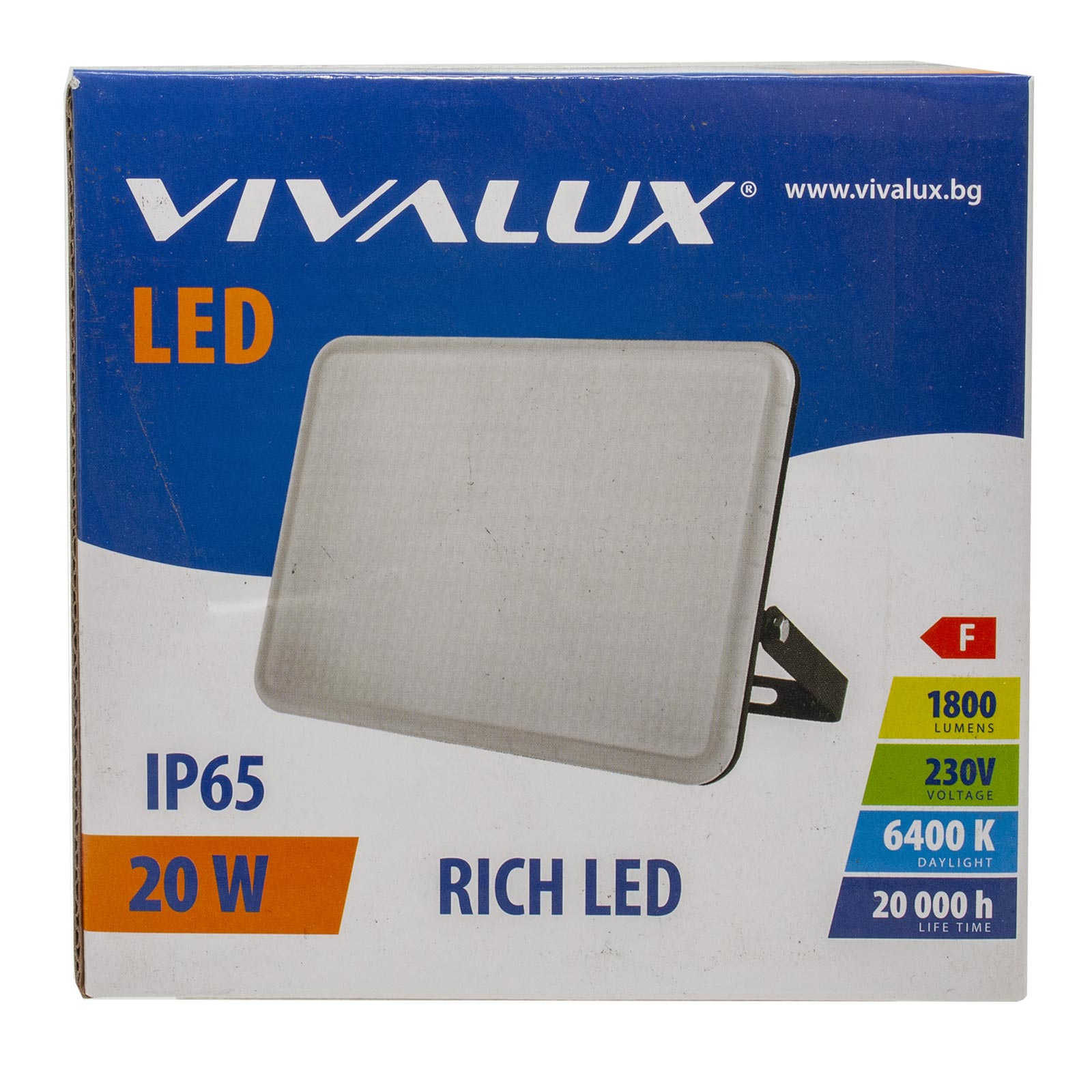 Projecteur LED extérieur 20W 1800LM étanche IP65 projecteur de lumière 6400K lampe blanche lumière éclairage de sécurité jardin Garage cour Patio - 5