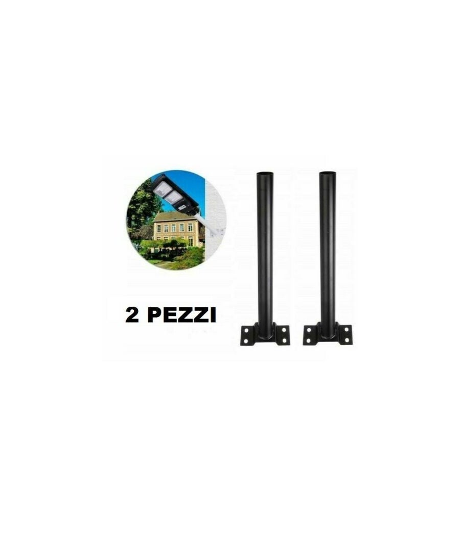Palo per illuminazione stradale PNI SL802 con due pannelli fotovoltaici