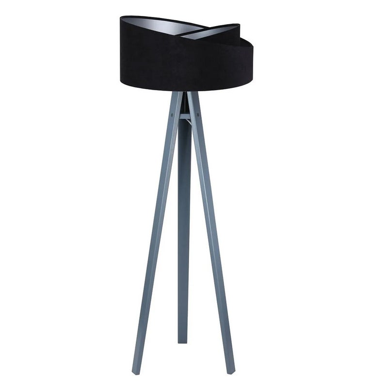 Lampa stojąca GEMSTONE czarna/srebrna/szara