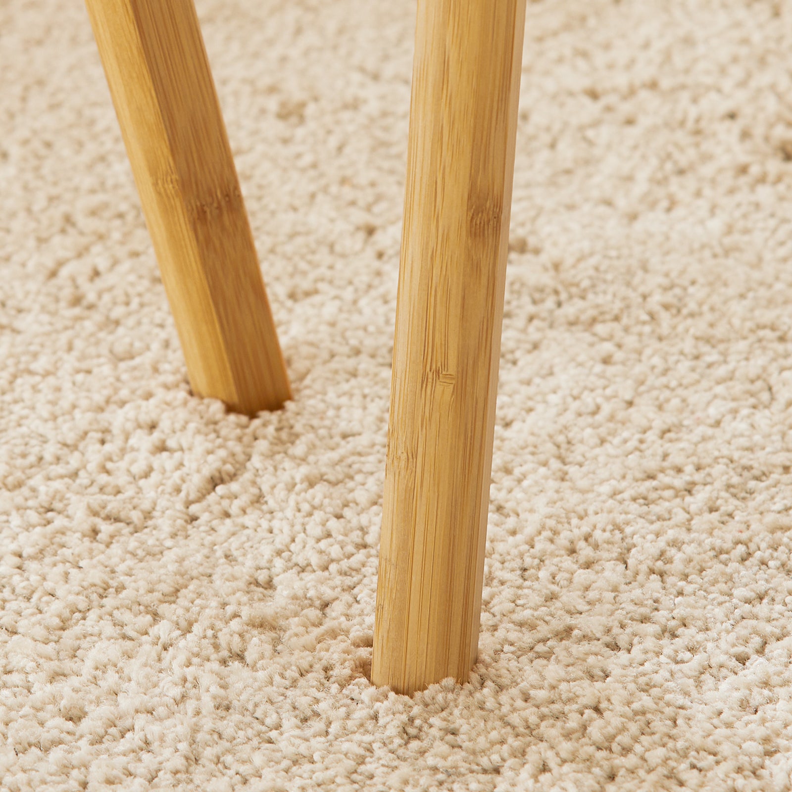 SoBuy FBT74-W Set de 2 Tables Basses Gigognes Table café Table d'Appoint Table Basse Guéridon, Gris et Blanc - 6