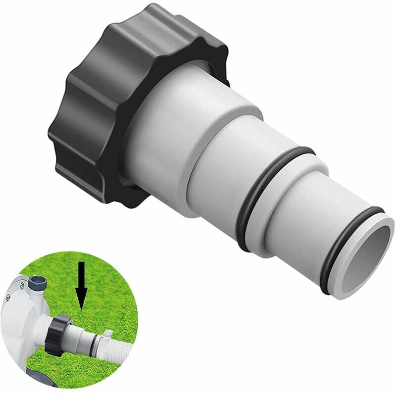 5 ensembles De tuyau de piscine pour piscine adaptateur de tuyau de piscine de 38 mm et 32 mm de diamètre, conformément aux normes, facile à util - 4
