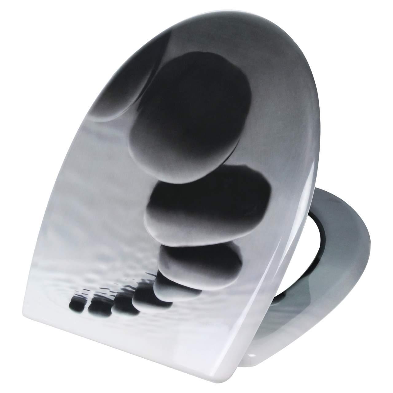 Asiento de inodoro de piedra negra de duroplast 19_0000737