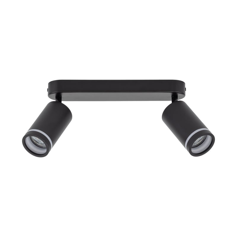 TK Jet Podwójny reflektor sufitowy czarny 2xGU10