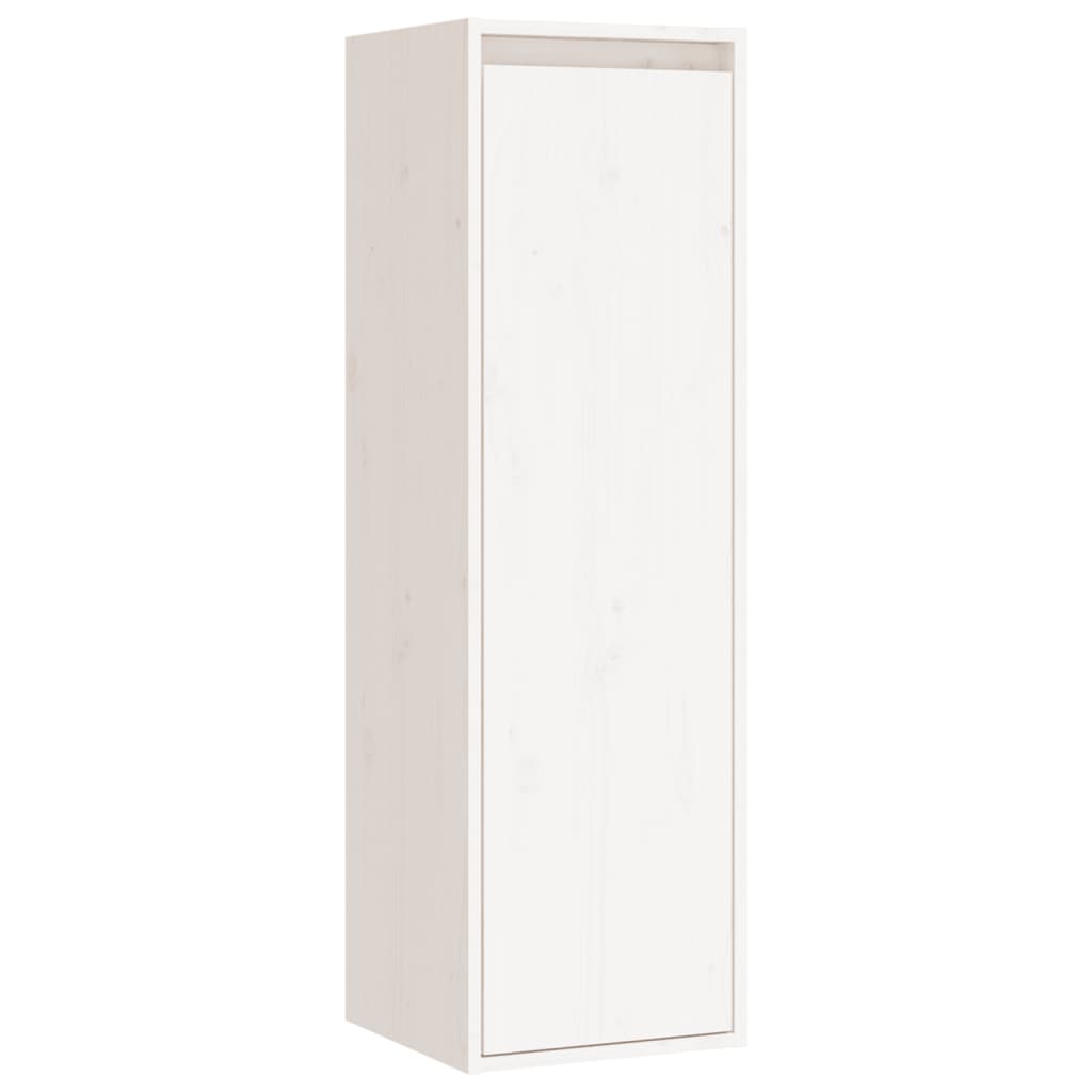 Maison Exclusive - Armario de pared 2 uds madera maciza pino blanco 30x30x100 cm - 3