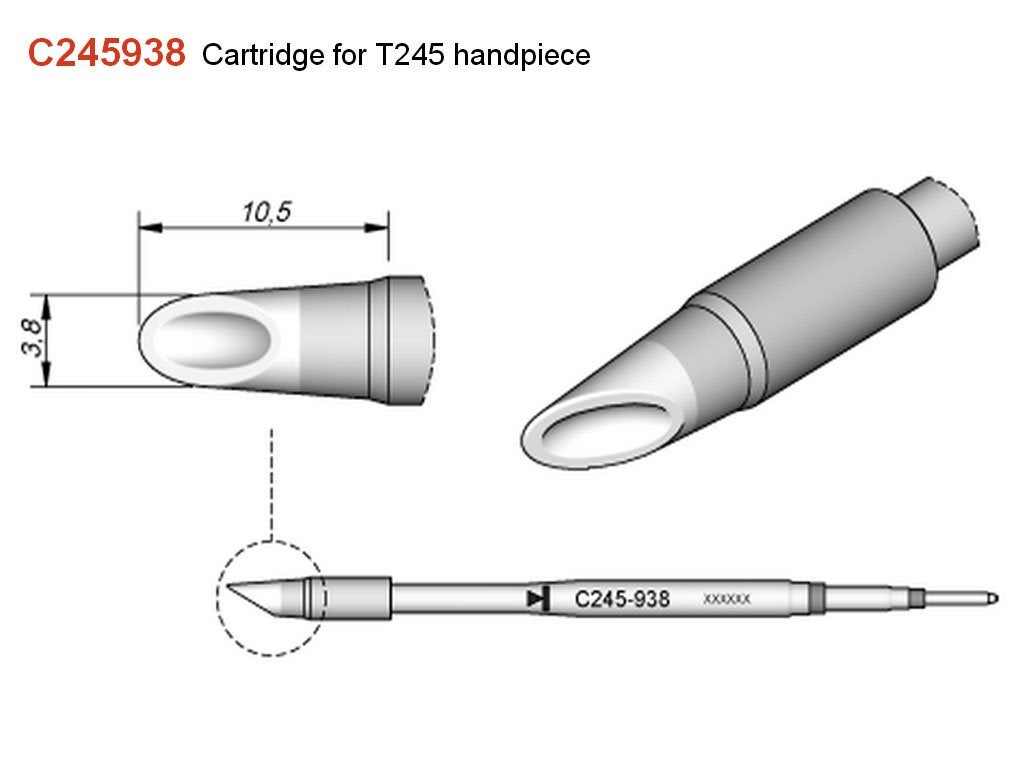 JBC Punta saldante conica 1,7 per T245 [C245943